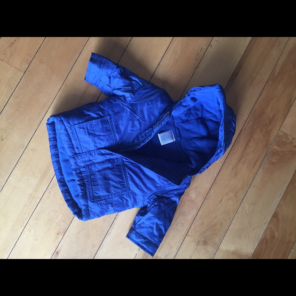 Boys blue Gymboree Puffer jacket. 6-12 months.